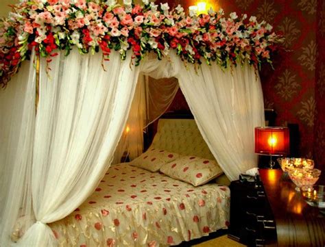 First Night Room Decoration For Newly Married Couple Wedding Night