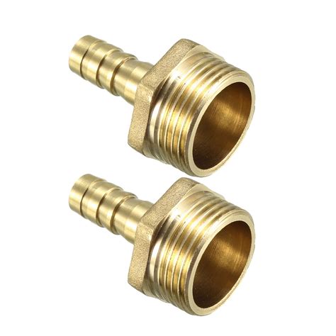 Brass Barb Hose Fitting Connector Adapter 12mm Barb X 34 Bsp Male Pipe
