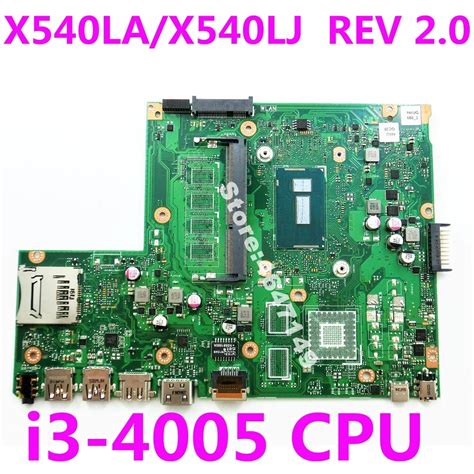 X540la I3 4005 Cpu Mainboard Rev 20 For Asus X540 X540l X540lj Laptop