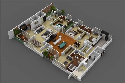 4 Floor Apartment Plan Floorplansclick
