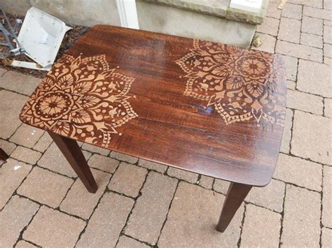 How To Stencil Nesting Tables Using The Passion Mandala Diy Stencil