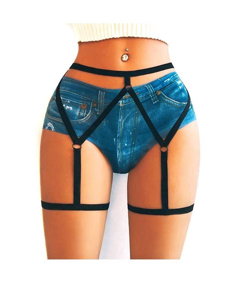 Elastic Cage Body Hollow Leg Garter Belt Women Sexy Leg Garter Belt Suspender Strap Underwear