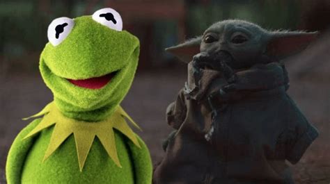 Baby Yoda Kermit Meme Movie Wallpaper