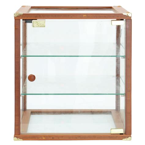 Expressly Hubert® Oak Wood And Glass Countertop Bakery Display Case