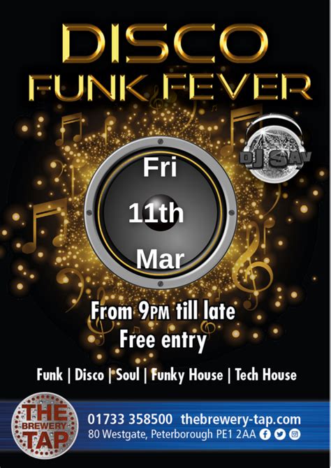 Disco Funk Feverapproved The Brewery Tap Peterborough