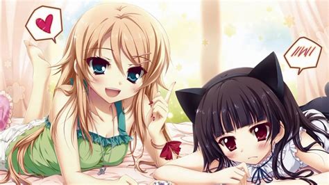 Girls Sisters Anime Design Widescreen Wallpaper Preview