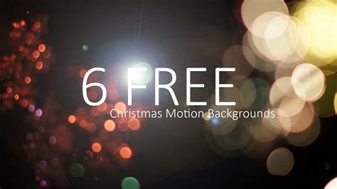 6 Free Christmas Motion Backgrounds - YouTube