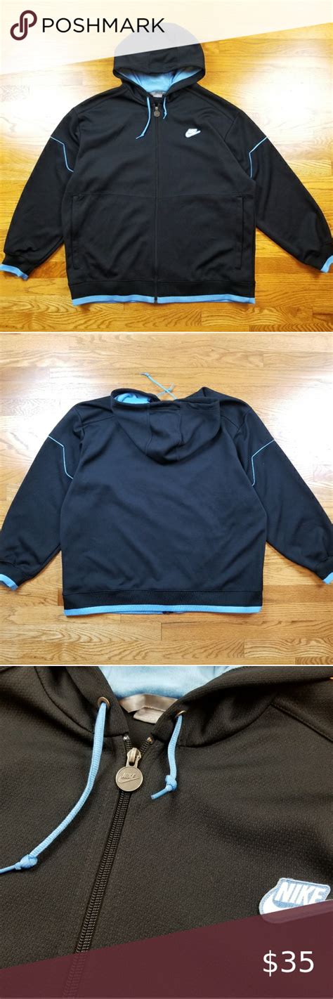 Vintage nike spell zip up hoodie gray tag nike sweatshirt sz l 80s 90s. VTG 2000's Nike Full Zip Basketball Hoodie in 2020 | Nike ...