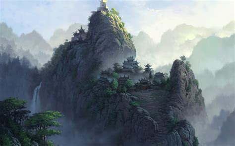 Anime Mountain Background