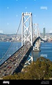 Oakland Bay Bridge und Stadt Skyline, San Francisco, Kalifornien ...