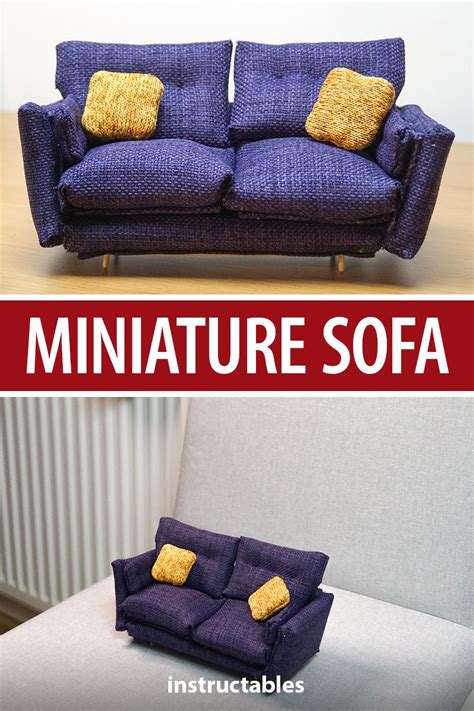 This post also contains affiliate links. DIY Miniature Sofa! | How to Make Your Own Tiny Comfy ...
