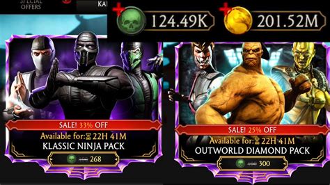 Mk Mobile Klassic Ninja Outworld Diamond Pack Opening Infinite Pack
