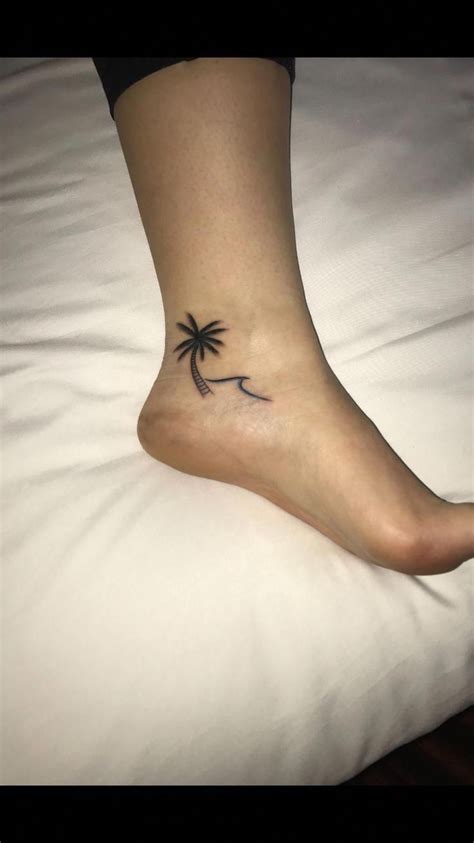 Inside Foot Tattoo Ideas Foottattoos Palm Tree Tattoo Ankle Tree