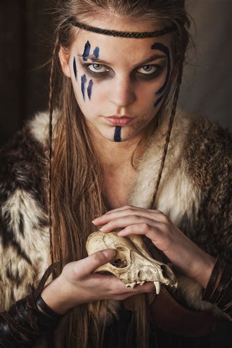 Julia 9 Viking Face Paint Viking Makeup Warrior Makeup