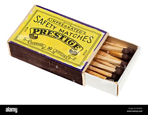 Classic Old Matchbox Made From Wood Uk Stock Photo Alamy
