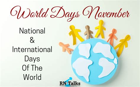 World Days November National And International Days 2023