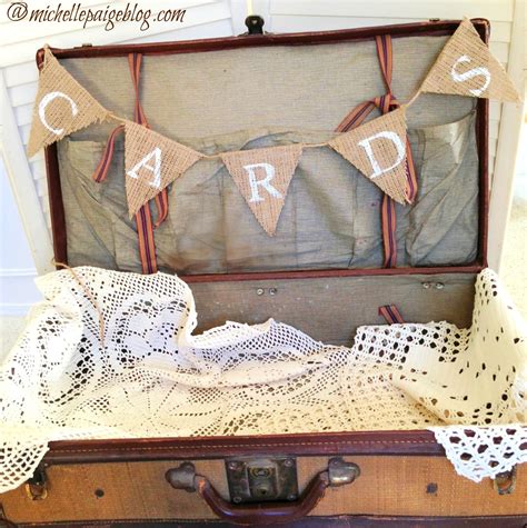 It was about $4 for a 50 ft roll from the hardware. michelle paige blogs: Vintage Suitcase Wedding Card Holder