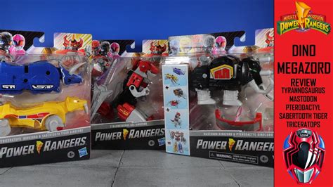 Power Rangers Mighty Morphin Triceratops Dinozord Sabertooth Tiger