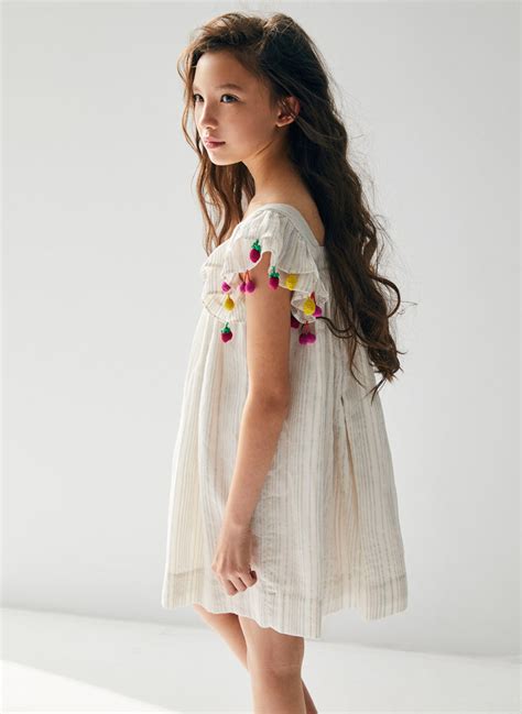 Nellystella Chloe Dress In Rainbow Textured Stripes Hello Alyss