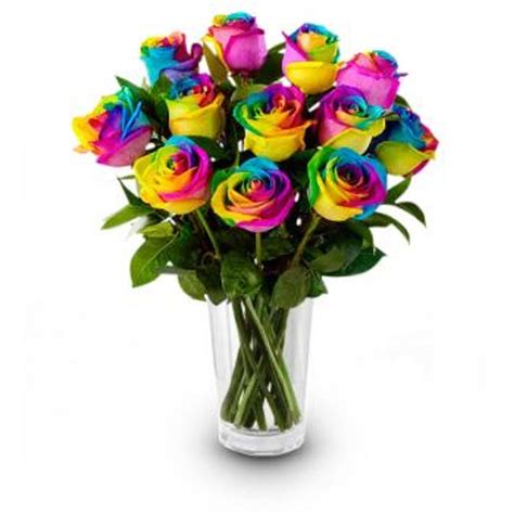 Rainbow Roses Clip Art