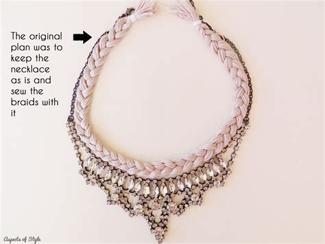 Diy Statement Necklace With Double Braid