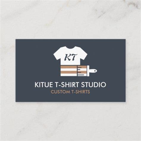 Clothing Apparel Store T Shirt Print Business Card