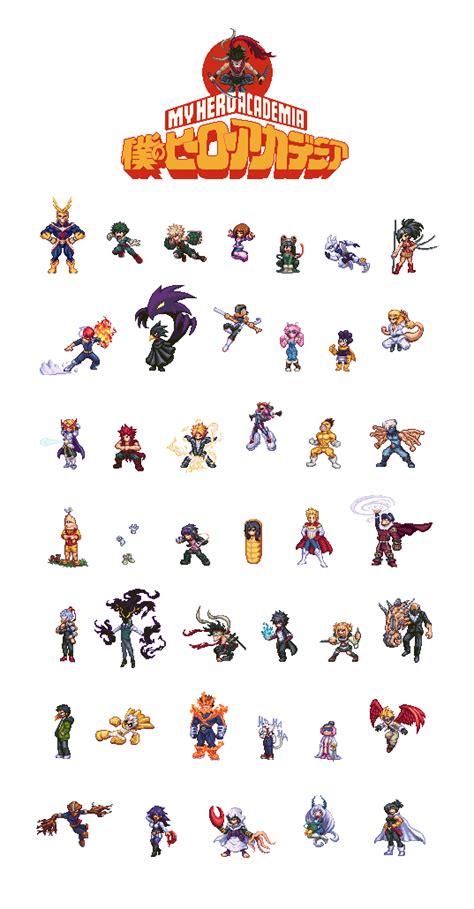 Boku No Hero Academia Pixel Art By Wanderingstreet On Deviantart