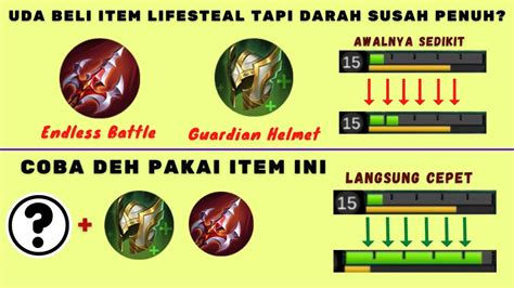 Udah Beli Item Lifesteal Dan Regen Tapi Darah Susah Penuh Pakai Item