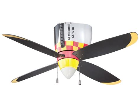 The minka aire aviation ceiling fan is inspired by the classic form of vintage aircraft propellers. P-51 Mustang Warbird Airplane Ceiling Fan | Cool Aviation ...