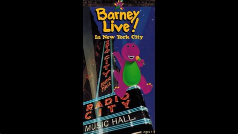 Opening To Barney Live In New York City 1994 Vhs Youtube