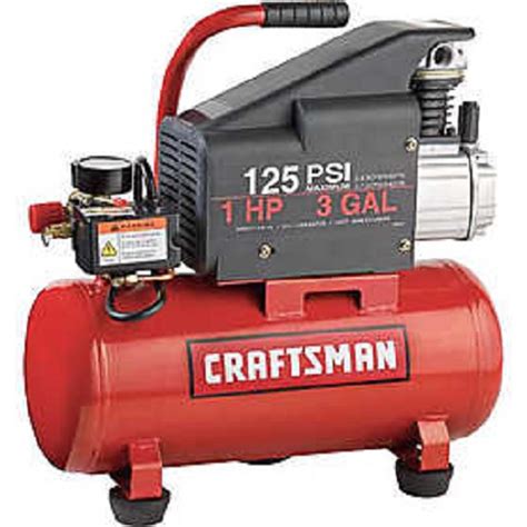 Craftsman 3 Gallon Air Compressor 1hp 125 Psi Ebay