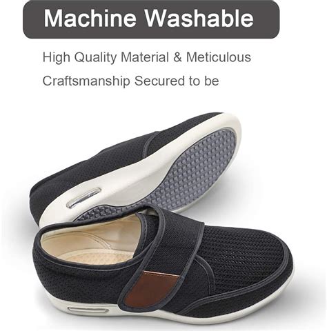 Mejormen Mens Edema Diabetic Shoes Adjustable Wide Width