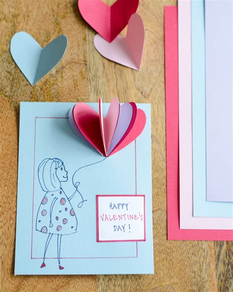 We've got hundreds of valentine's day card templates waiting for you to add your personal touch, with no need to use the scissors and glue: Easy DIY Valentines Cards Using Simple Folded Paper Hearts