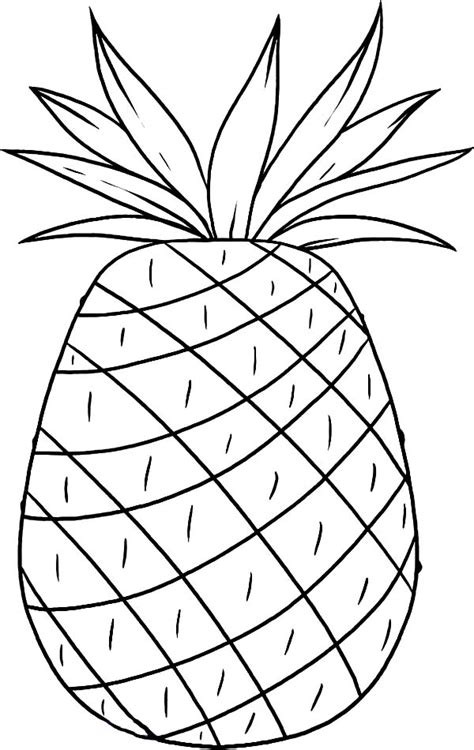 If you want a vibrant thick result, stick with the acrylic paint. Smooth Cayenne Pineapple From Hawaii Coloring Page ...