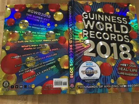 Guiness World Records Illustrated Pages Hardcover Gwr Ebay