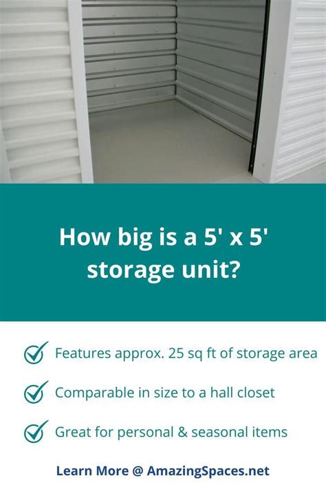 How Big Is A 5′ X 5′ Storage Unit Video Storage Unit Sizes