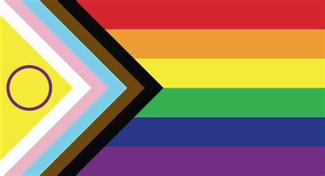 New Updated Lgbtq Pride Flag Vector Intersex Inclusive Progress Pride
