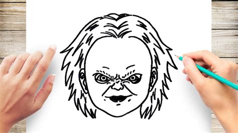 How To Draw Chucky Step By Step Youtube