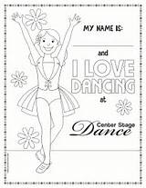Dance Dancer Coloring Tap Sheets Template Recital Ballet Visit Dancing sketch template