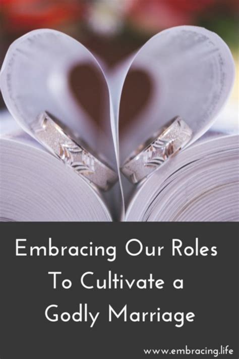 Embracing Our Roles To Cultivate A Godly Marriage
