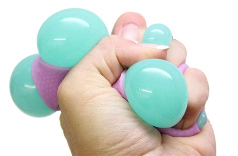 1 Mesh Blob Ball Squeeze Stress Ball Sensory Stress Fidget Toy Squishy Toy