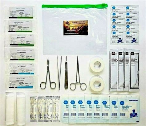 47pc Advanced Surgical Suture Kit 3 Types Of Sutures Bug Out Bag