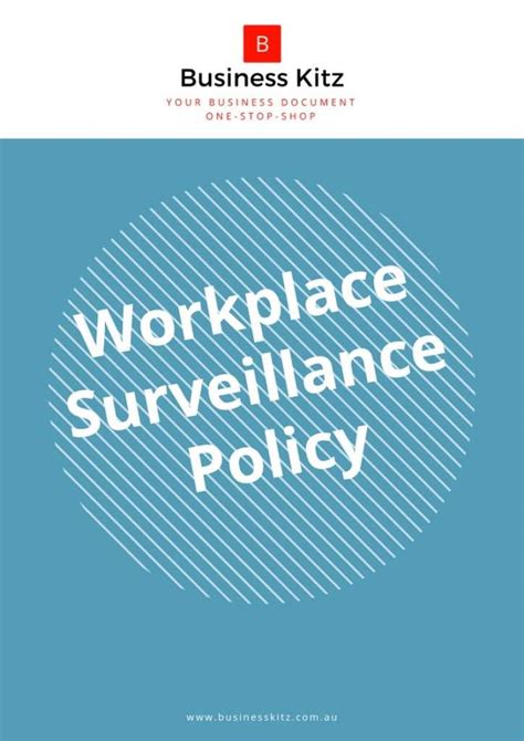 Workplace Surveillance Policy Business Kitz