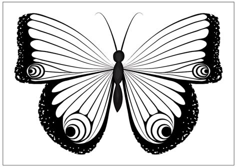 This butterfly is made of many flowers. Printable Fun Butterfly Coloring Pages for Kids - Art Hearty