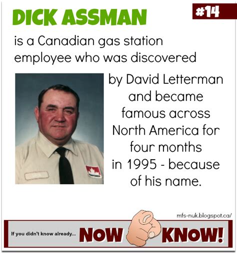 Mfs Now U Know Random Fact 14 Dick Assman Who Was Discovered By