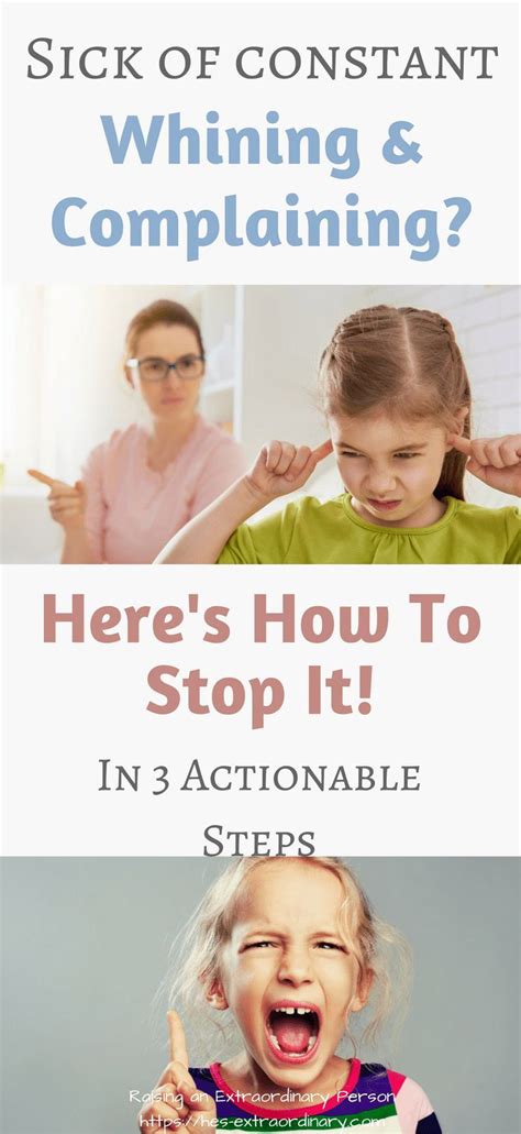 How To Stop Whining And Complaining Whining Kids Gentle