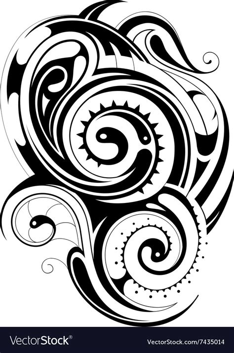 Maori Tribal Tattoo Vector