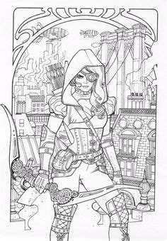 See the presented collection for gothic 4 coloring. Steampunk Coloring Pages for Adults