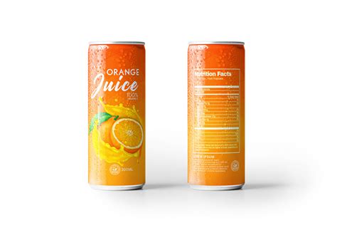 Orange Juice Label Design On Behance