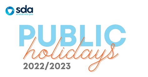 Sda Public Holidays 20222023 Sda